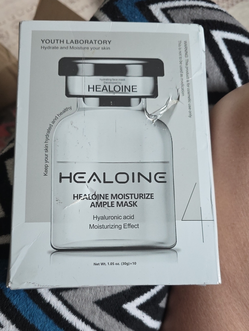 HEALOINE Moisturize Ample Mask - White Hydrating Face Mask A Box Of 10